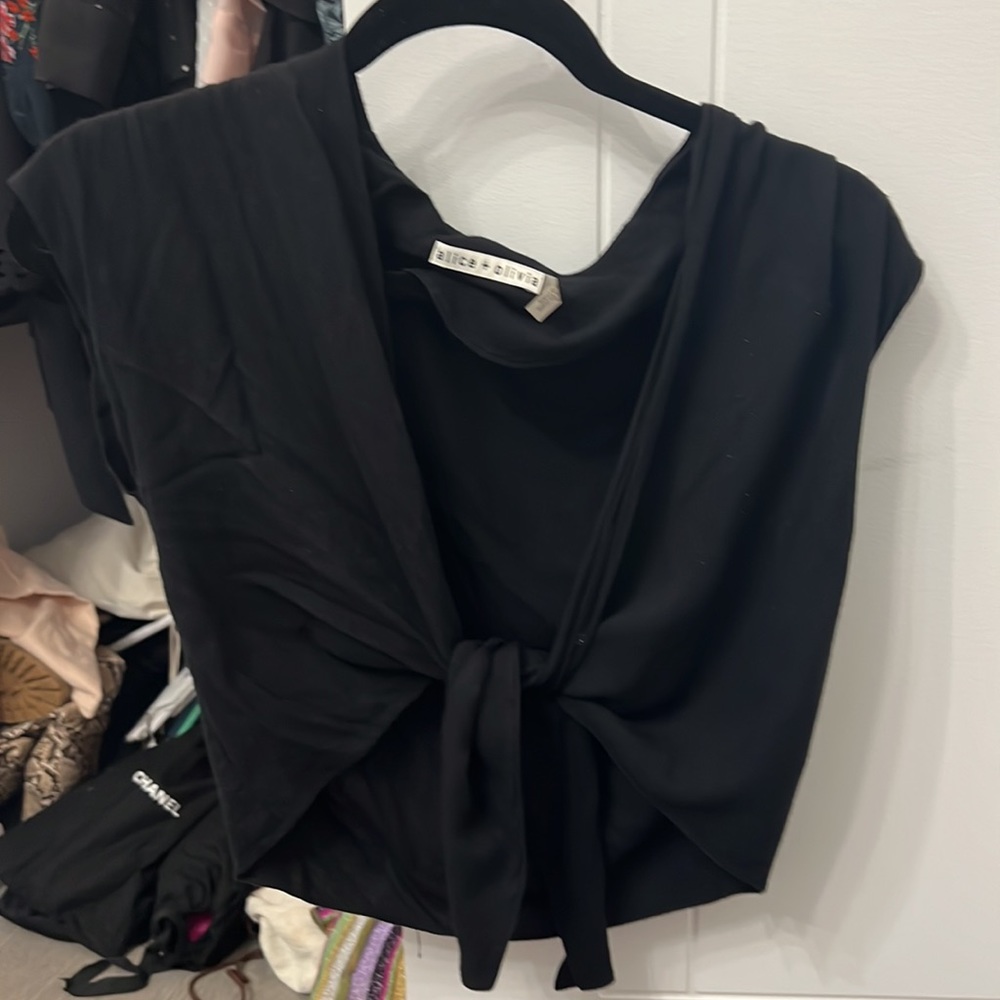Alice and Olivia cropped top and reversible